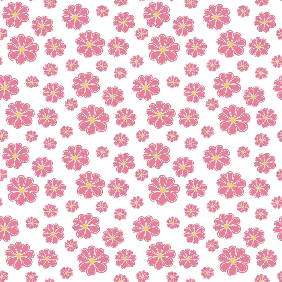 Blooming spring seamless pattern vector illustration