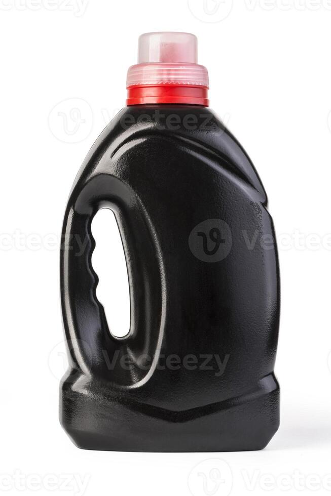 black plastic bottle photo