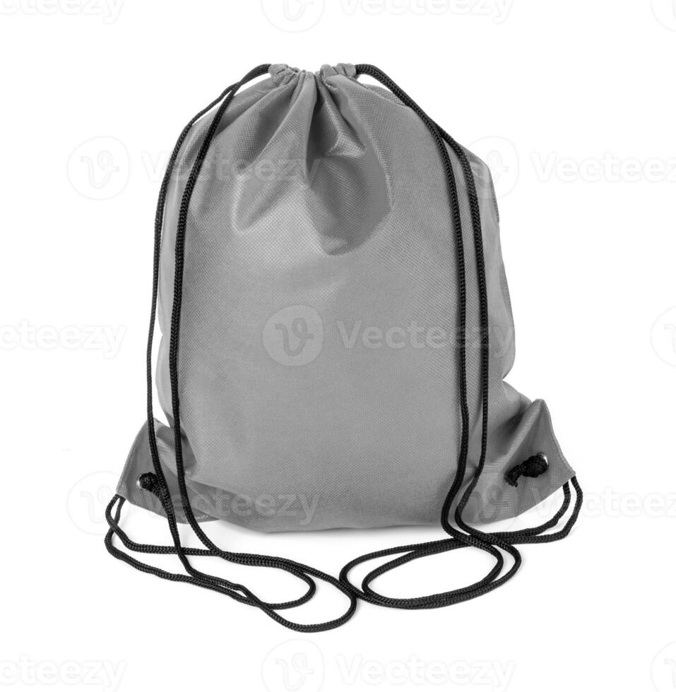 drawstring pack isolated photo