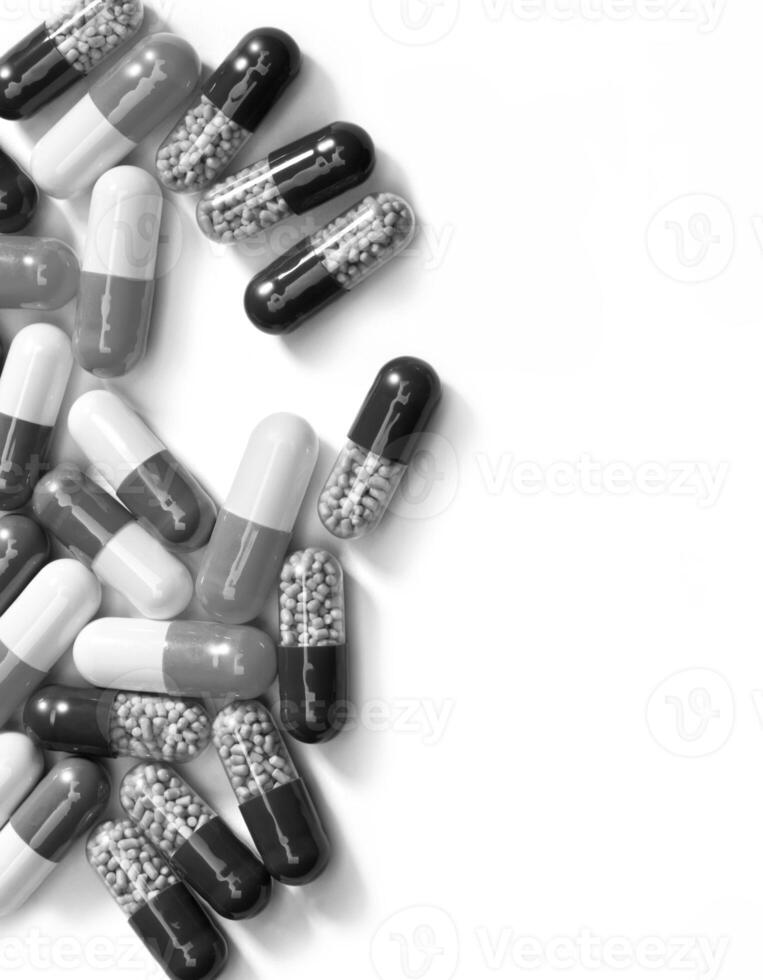 Pills  isolated on white photo