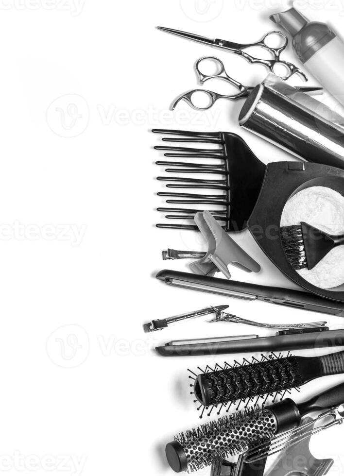 Professional hairdresser tools photo