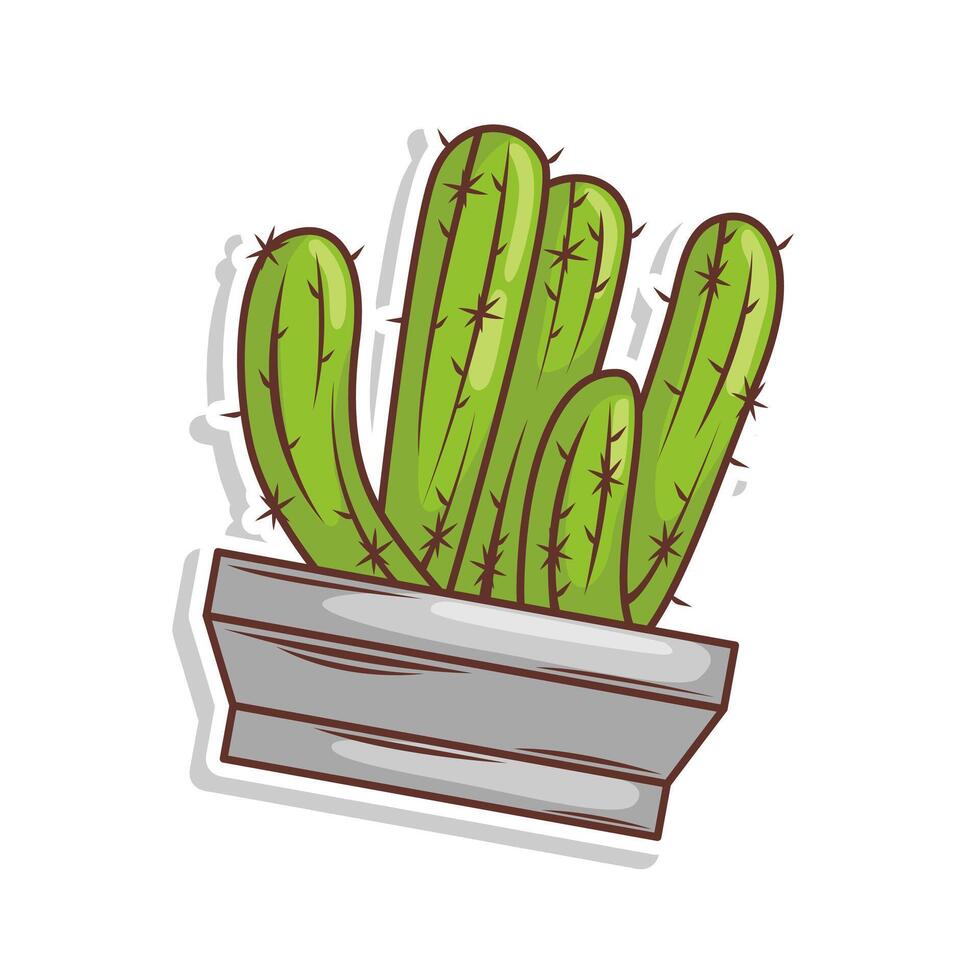 cactus garabatear Arte ilustración diseño vector