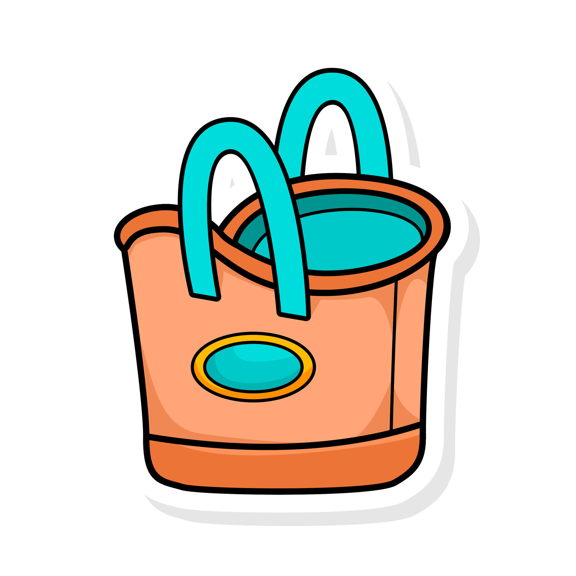 woman shopping bag doodle art 38239700 Vector Art at Vecteezy