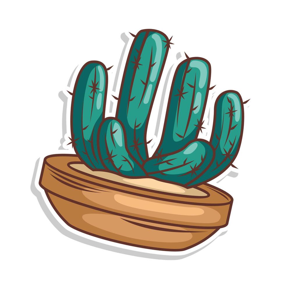 cactus plant illustration vector art