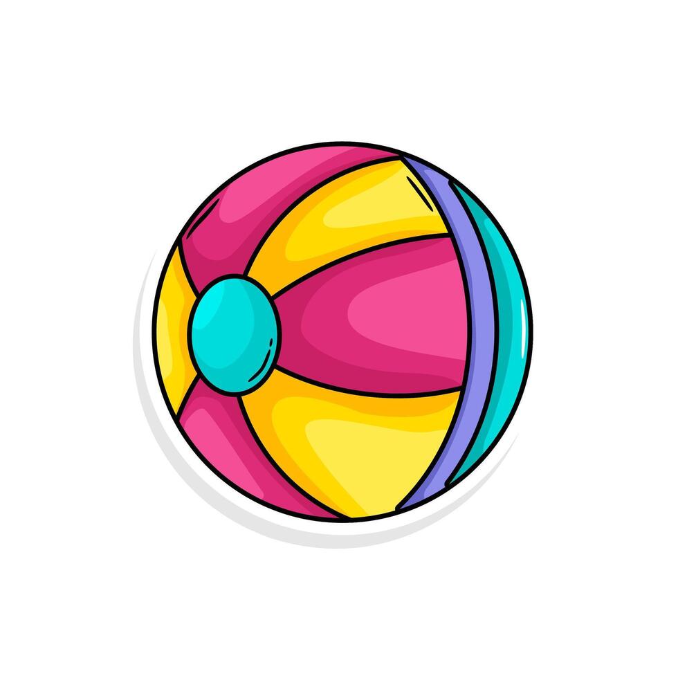 Cute baby ball doodle illustration 38239724 Vector Art at Vecteezy