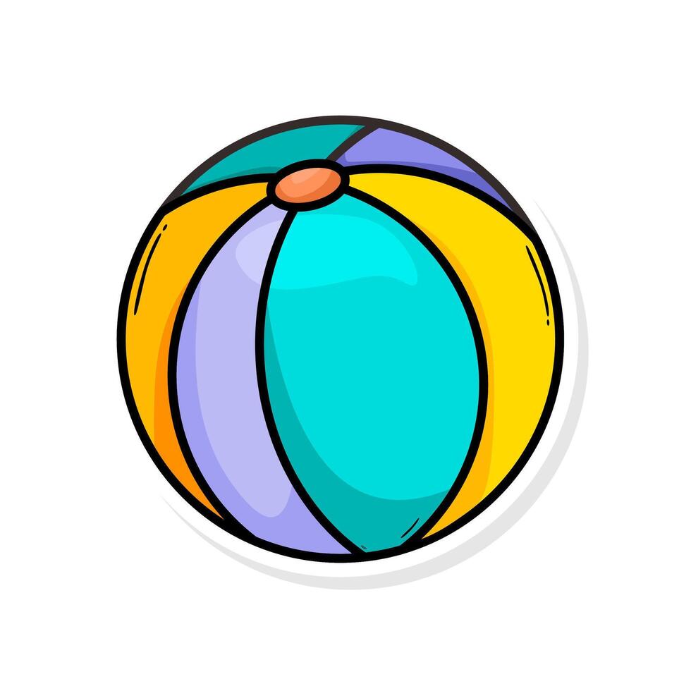 Cute baby ball doodle illustration 38239773 Vector Art at Vecteezy