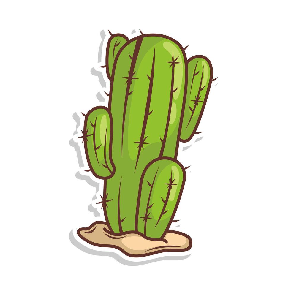 cactus doodle art illustration design vector