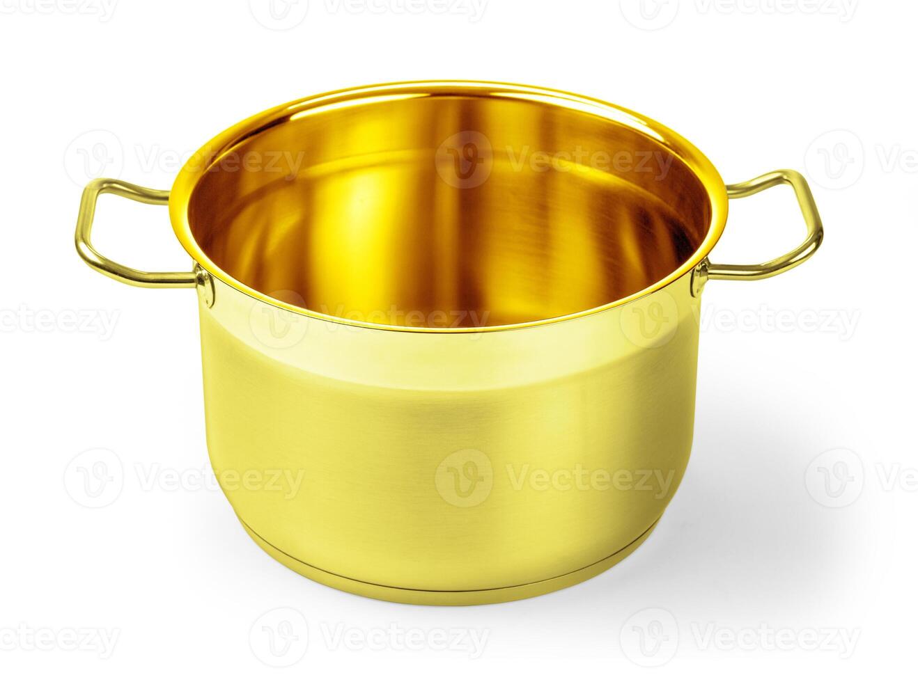 golden pot  isolated photo