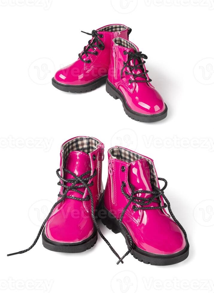 pink child boots photo