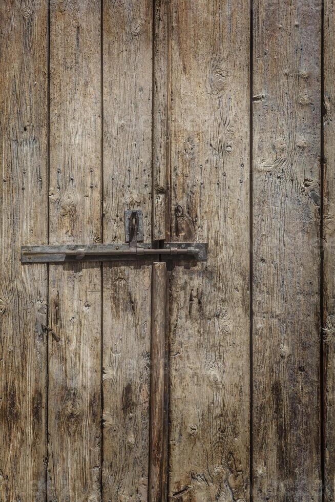 Vintage wooden door photo