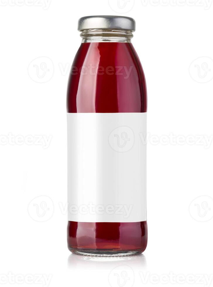 bottle of red juice photo