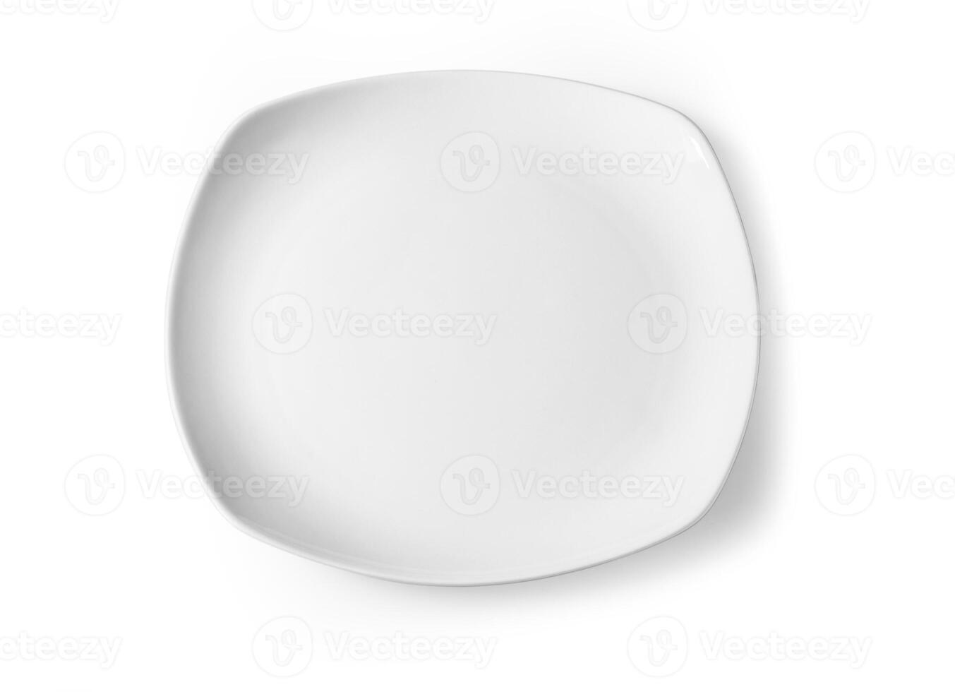 white plate on white photo