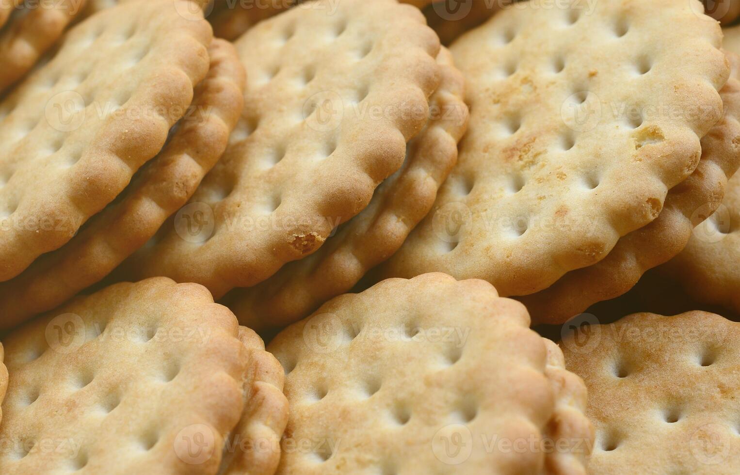 Detailed picture of round sandwich cookies with coconut filling. Background image of a close-up of several treats for tea photo