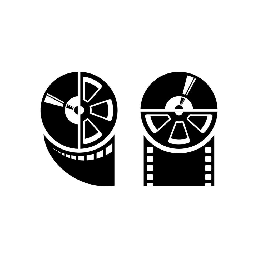 Two of reel film vector