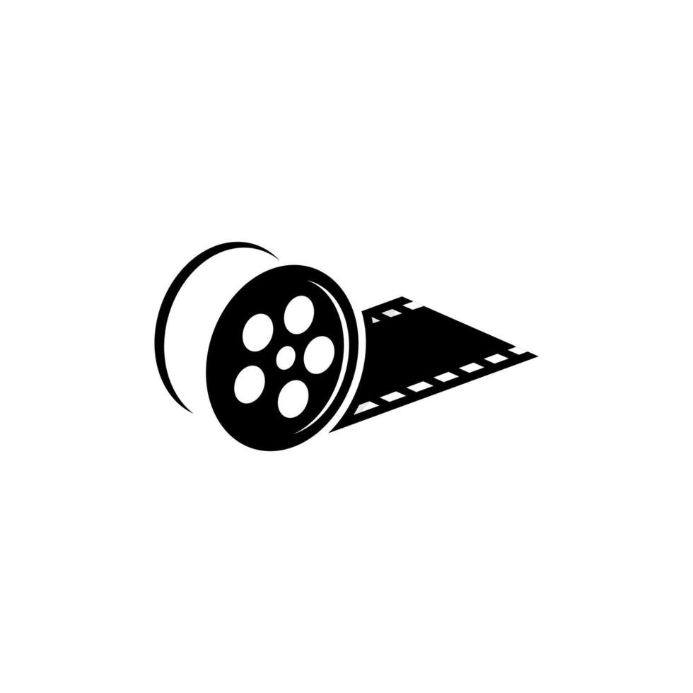 Film reel logo vector