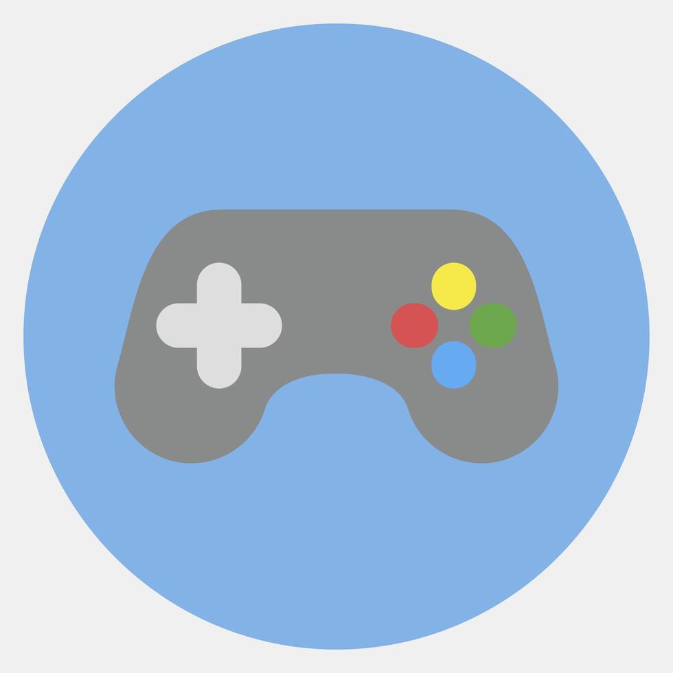 Icon game pad. Esports gaming elements. Icons in color mate style. Good for prints, posters, logo, advertisement,infographics, etc. vector