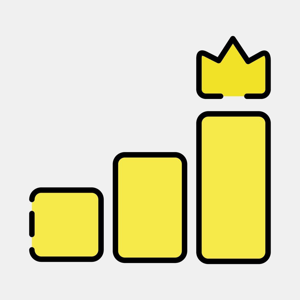 Icon level. Esports gaming elements. Icons in filled line style. Good for prints, posters, logo, advertisement,infographics, etc. vector
