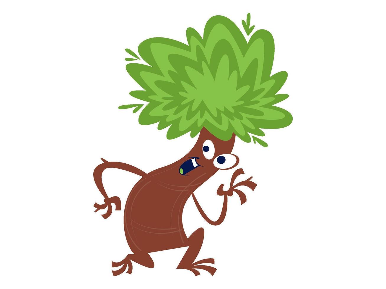 flowers and plants sticker character illustration vector