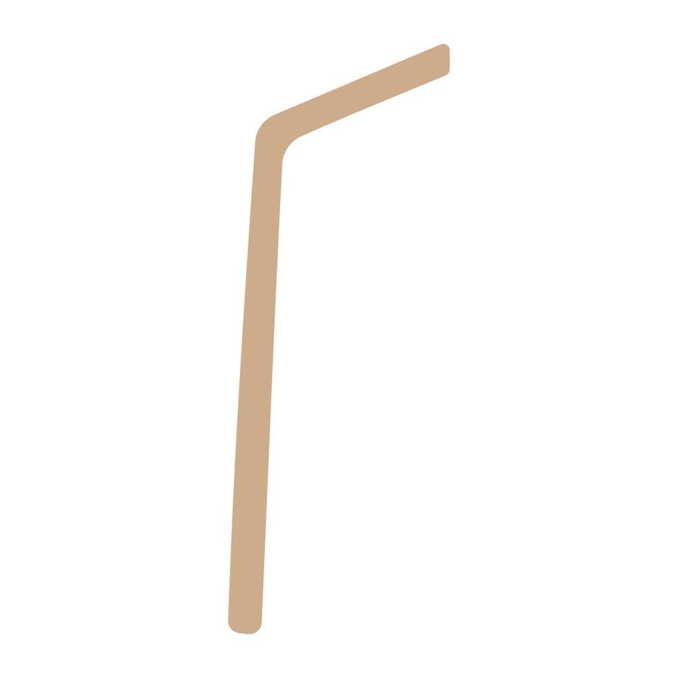 straw drinks paper eco zero wast icon vector