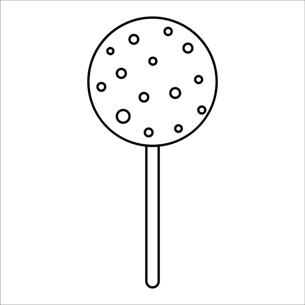 cake pops chocolate day sweet food icon vector