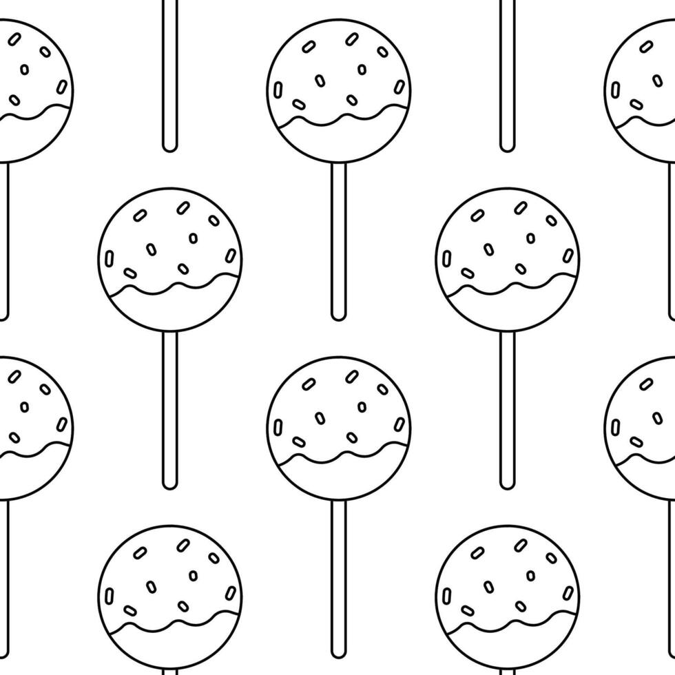 cake pops chocolate day sweet food pattern 38241652 Vector Art at Vecteezy