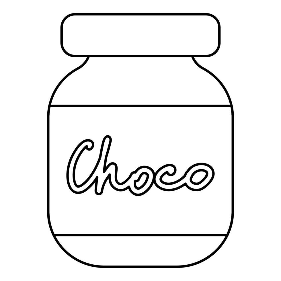 chocolate untado de nuez marrón dulce comida icono vector