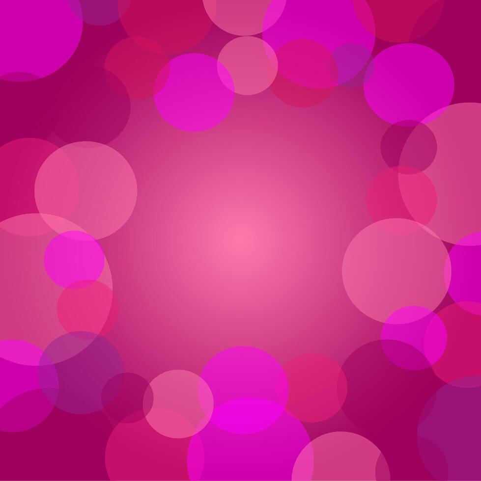 Vector abstract background in the form of circles and pink balls