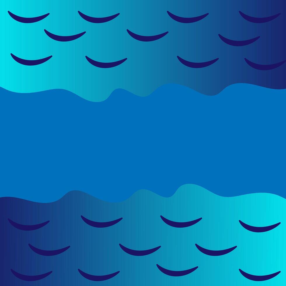 Vector abstract pattern in the form of sea waves on a blue background