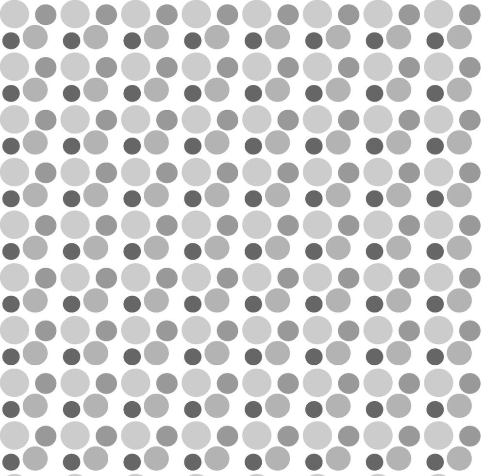 Seamless texture in the form of an abstract monochrome pattern of gray circles on a white background vector