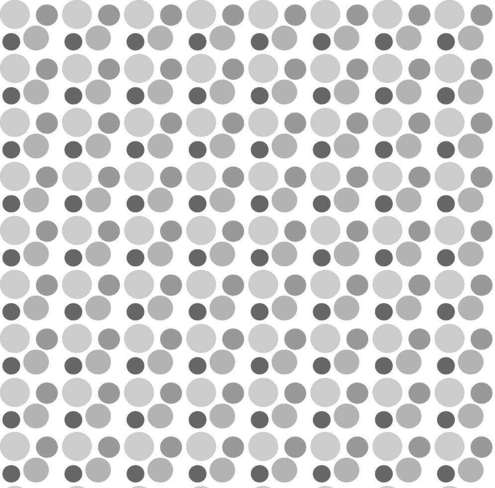 Seamless texture in the form of an abstract monochrome pattern of gray circles on a white background vector