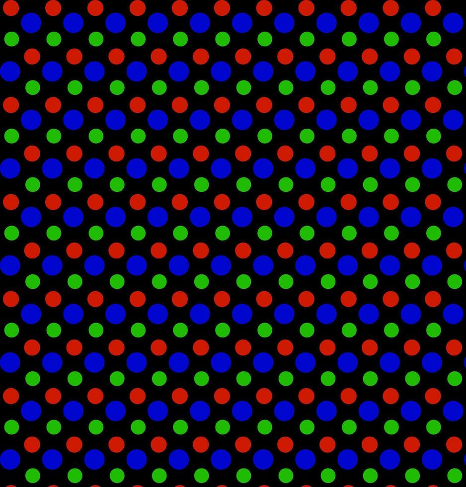 vector sin costura textura en el formar de un resumen modelo de de colores puntos en un negro antecedentes