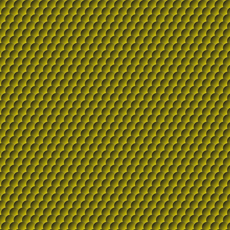 Monochrome vector texture in the form of an abstract geometric mosaic of small circles on a yellow background