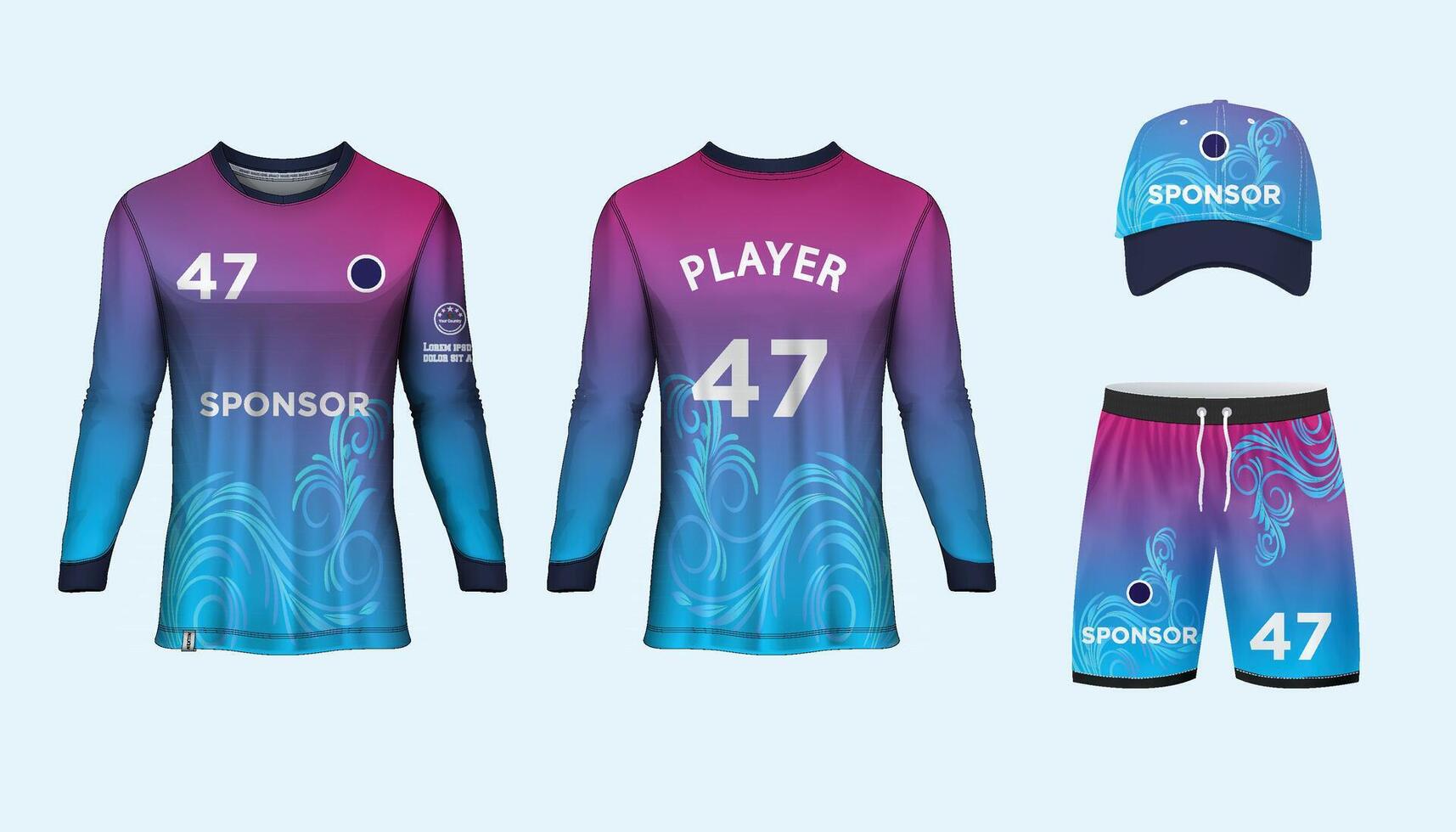 Jersey design sublimation t shirt Premium geometric pattern Incredible Vector collection for Soccer