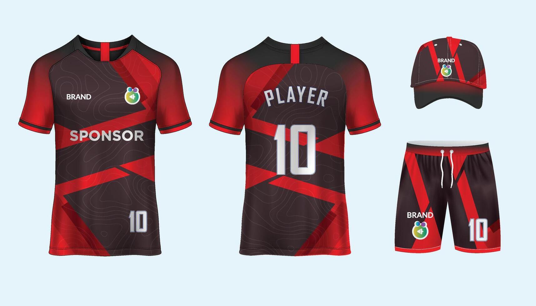 jersey diseño sublimación t camisa prima geométrico modelo increíble vector colección para fútbol