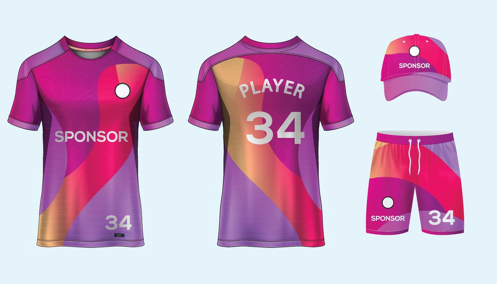 Jersey design sublimation t shirt Premium geometric pattern Incredible Vector collection for Soccer