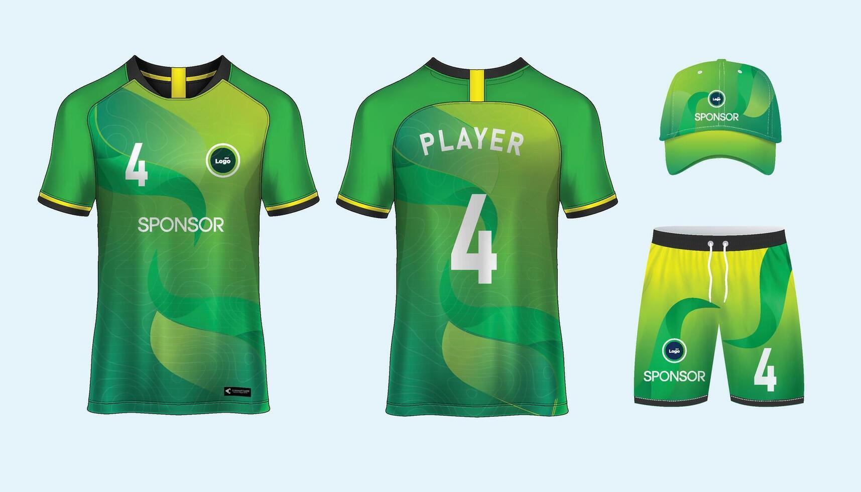 jersey diseño sublimación t camisa prima geométrico modelo increíble vector colección para fútbol