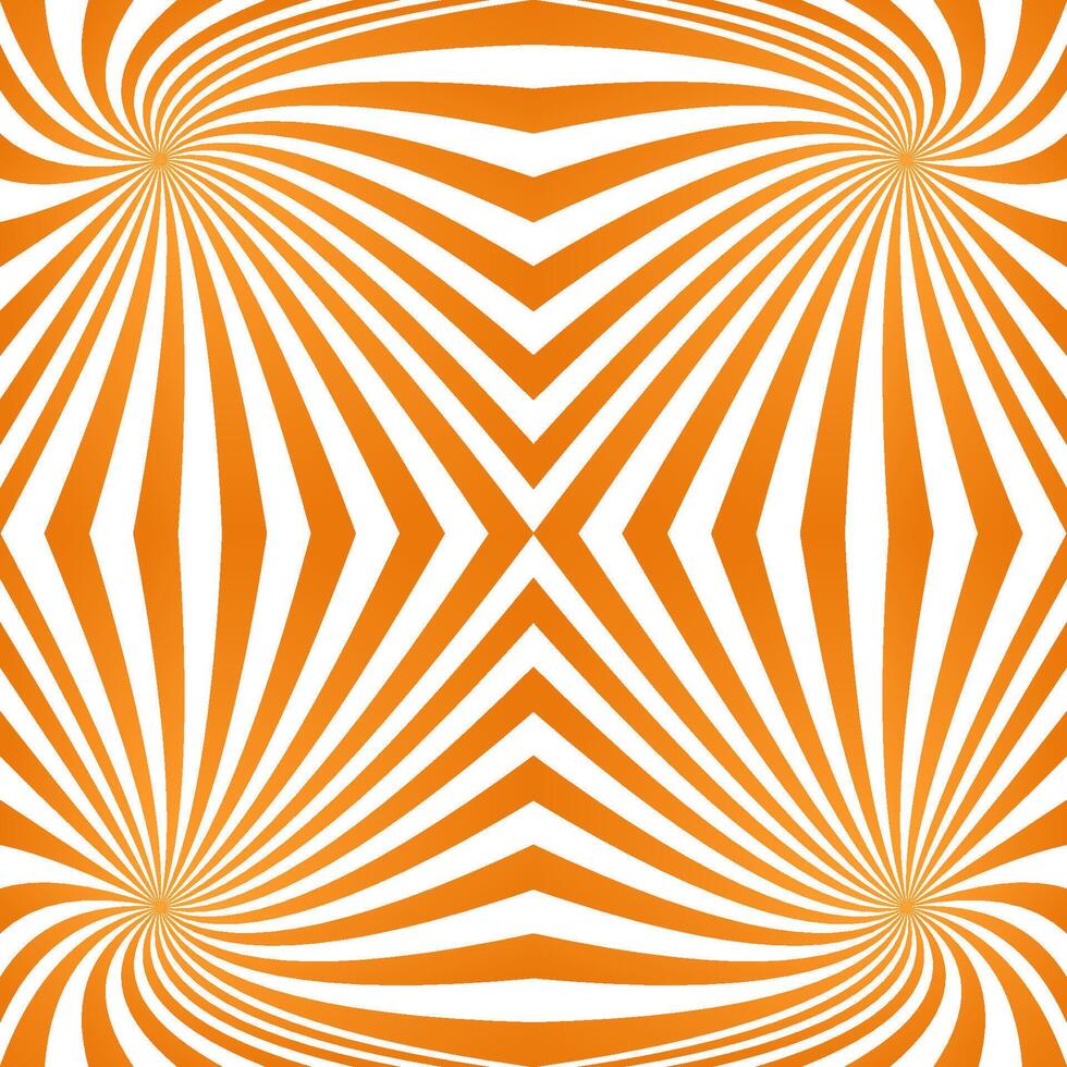 Orange computer generated quadrant spiral pattern background vector