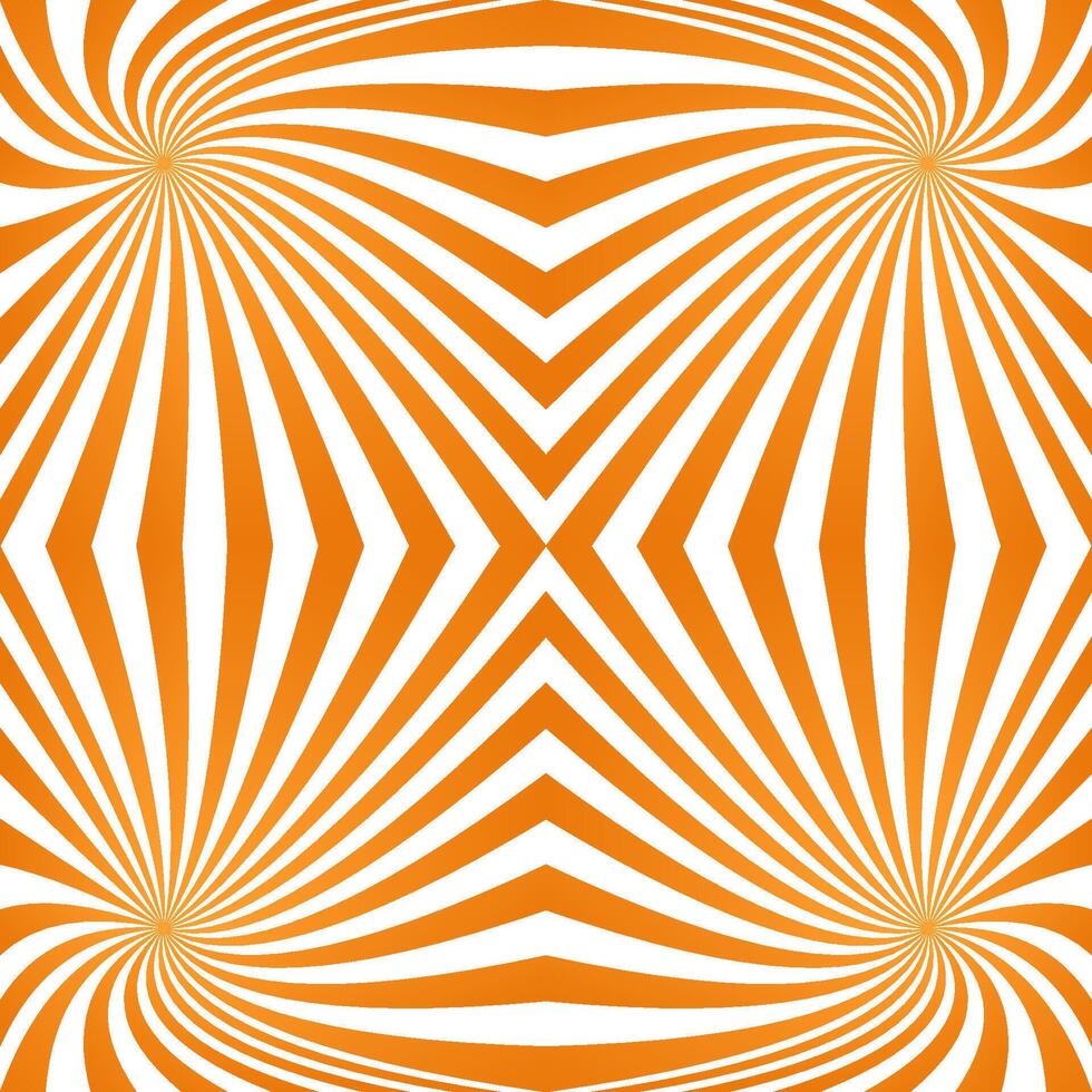 Orange computer generated quadrant spiral pattern background vector