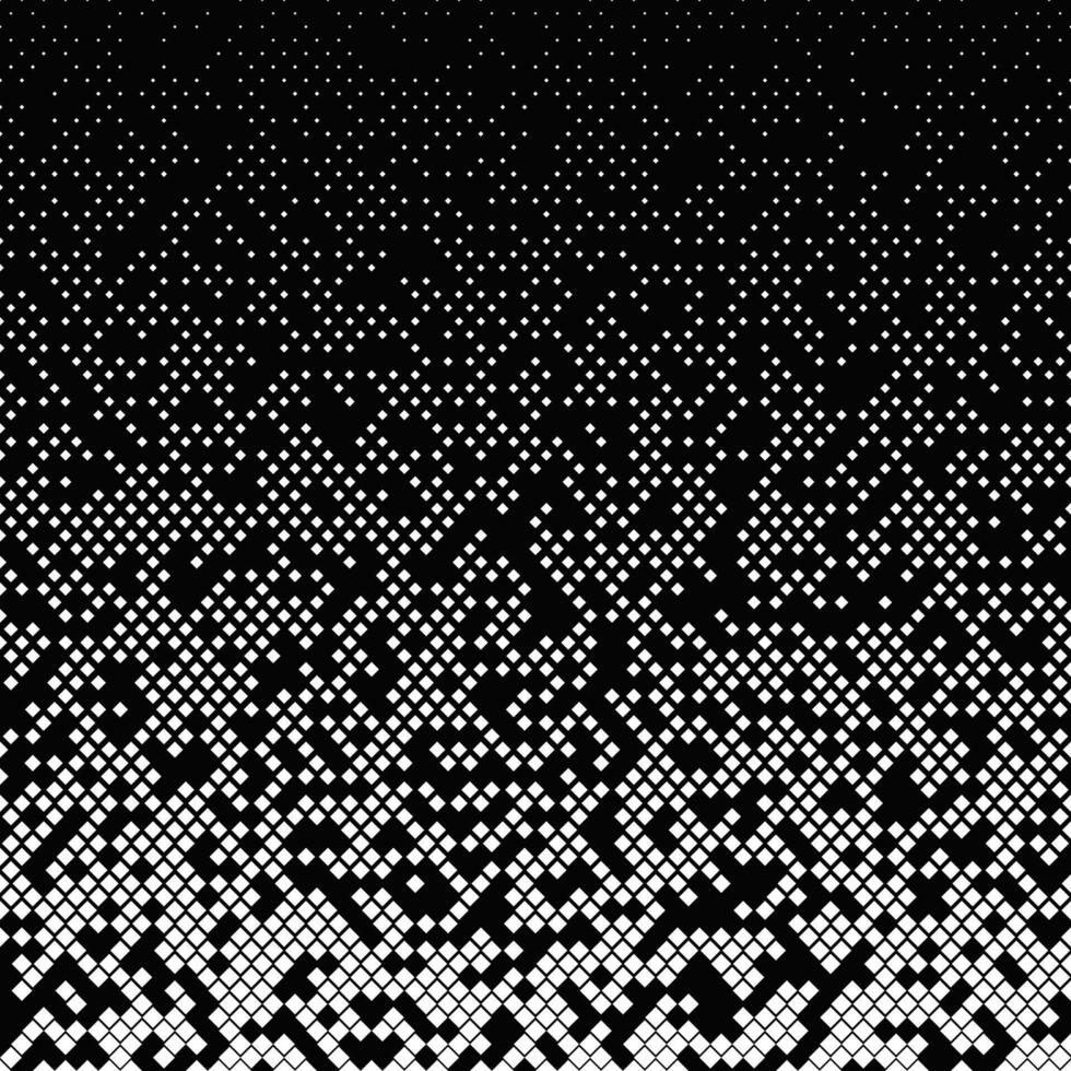 Diagonal square pattern background - abstract black and white vector illustration from squares
