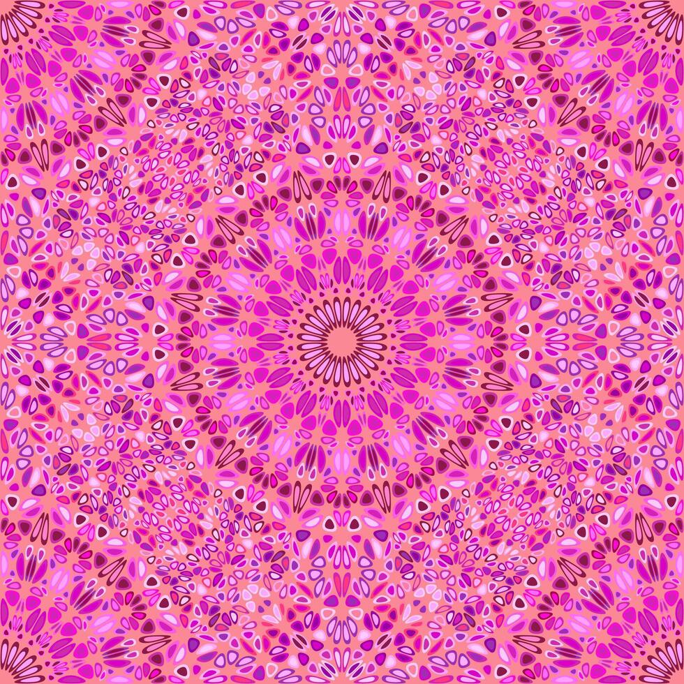 Geometrical bohemian mandala flower ornament pattern background - oriental spiritual floral vector art design