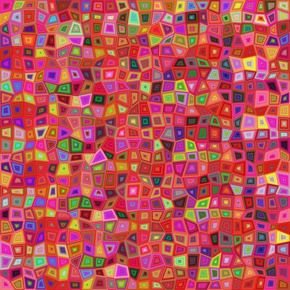 Red colorful irregular rectangle mosaic vector background