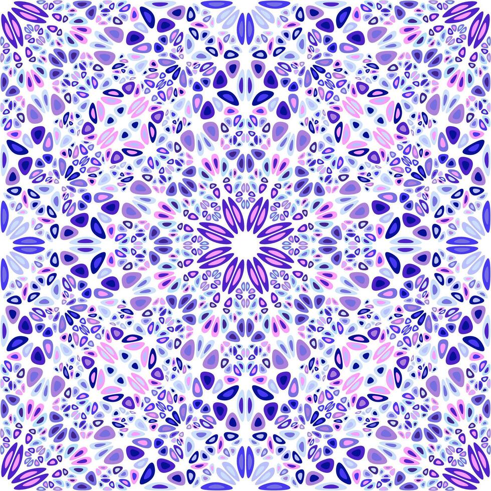 Seamless abstract mandala flower ornament pattern - oriental bohemian vector background design