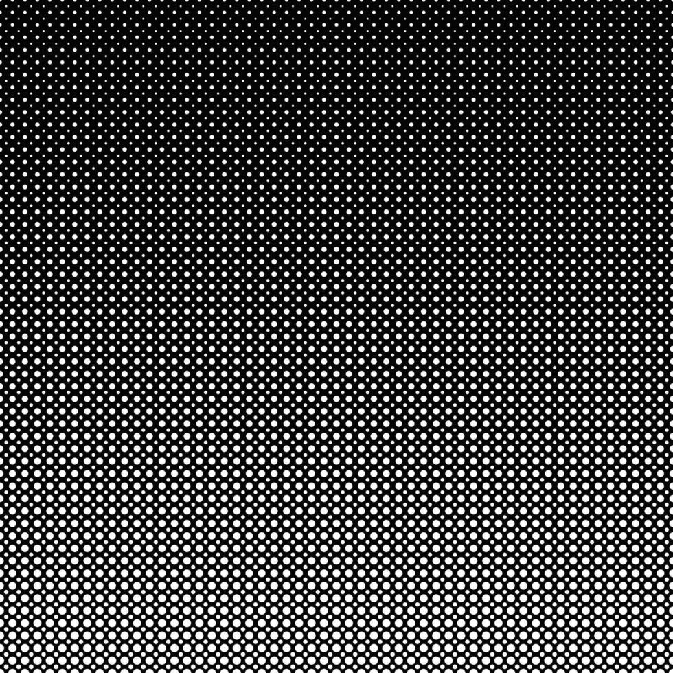 Geometrical dot pattern background - abstract black and white vector illustration from circles