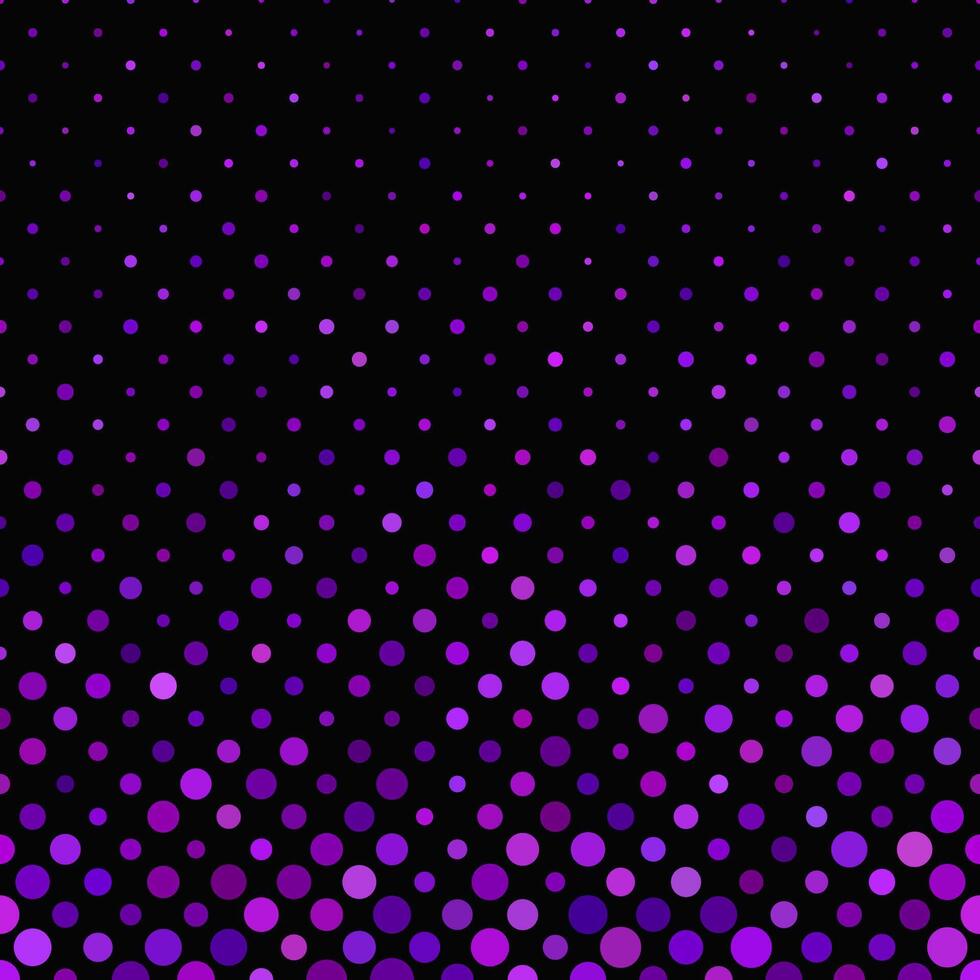 Purple geometrical circle pattern - vector snowfall background illustration from dots