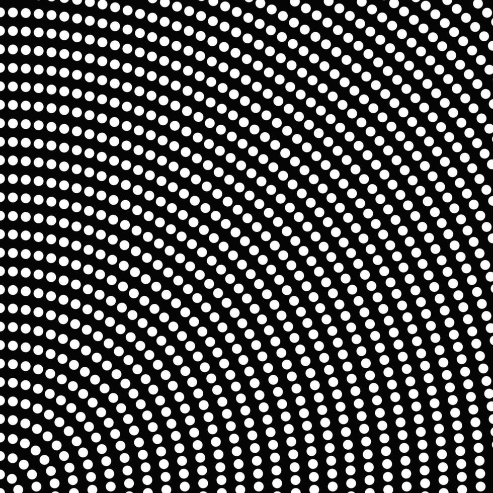 Geometrical halftone circle pattern background - black and white abstract vector graphic