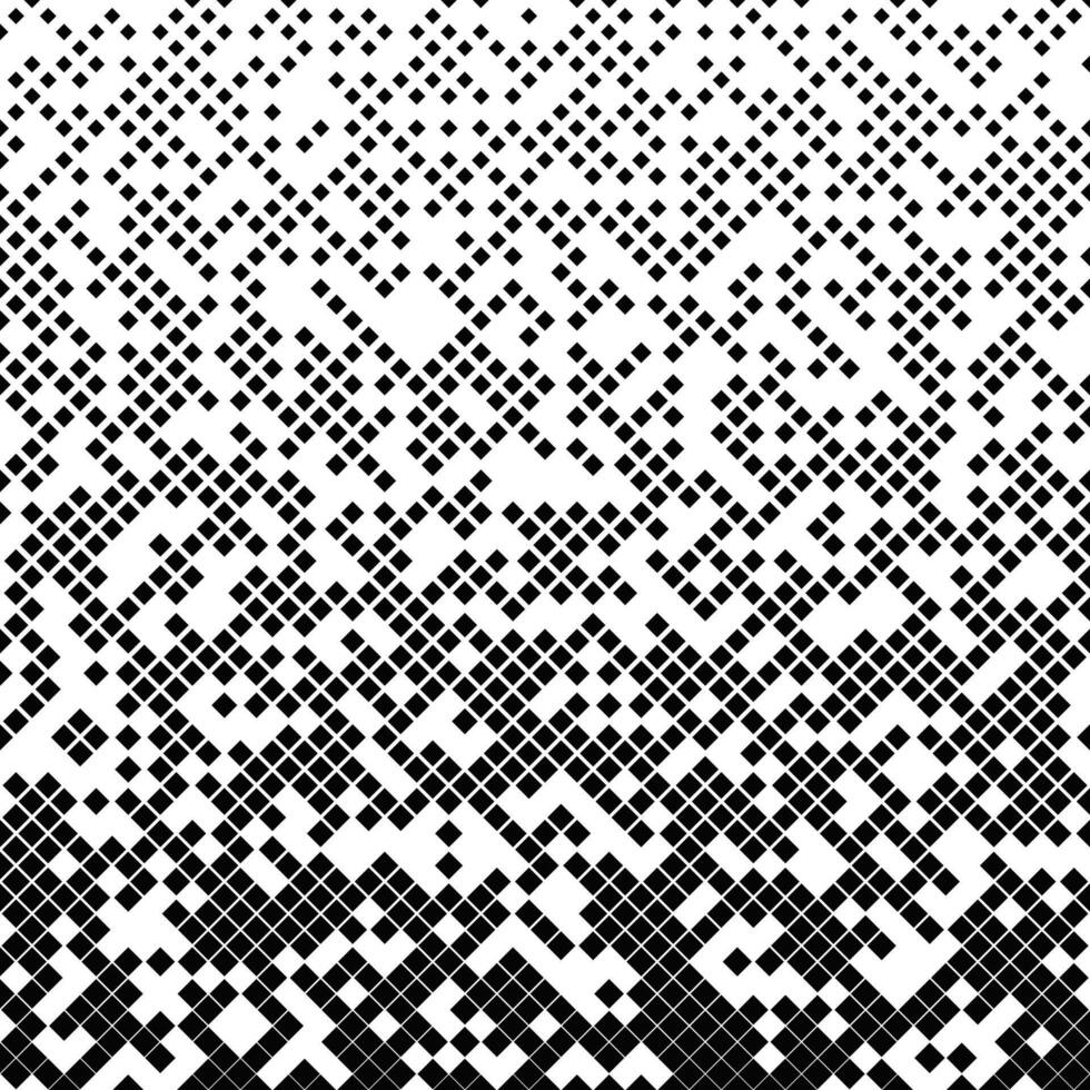 Repeating geometrical diagonal square pattern background - monochrome abstract vector illustration with squares