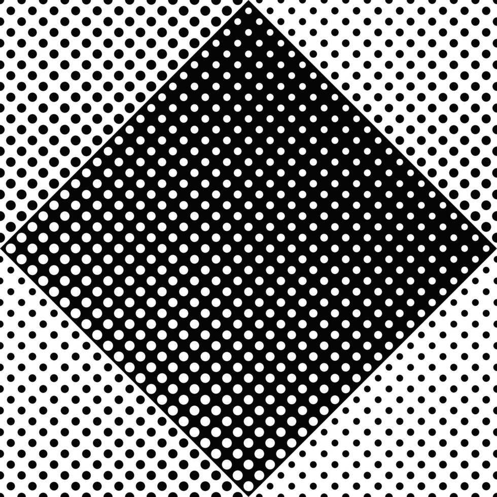 Seamless circle pattern background - black and white abstract vector graphic design