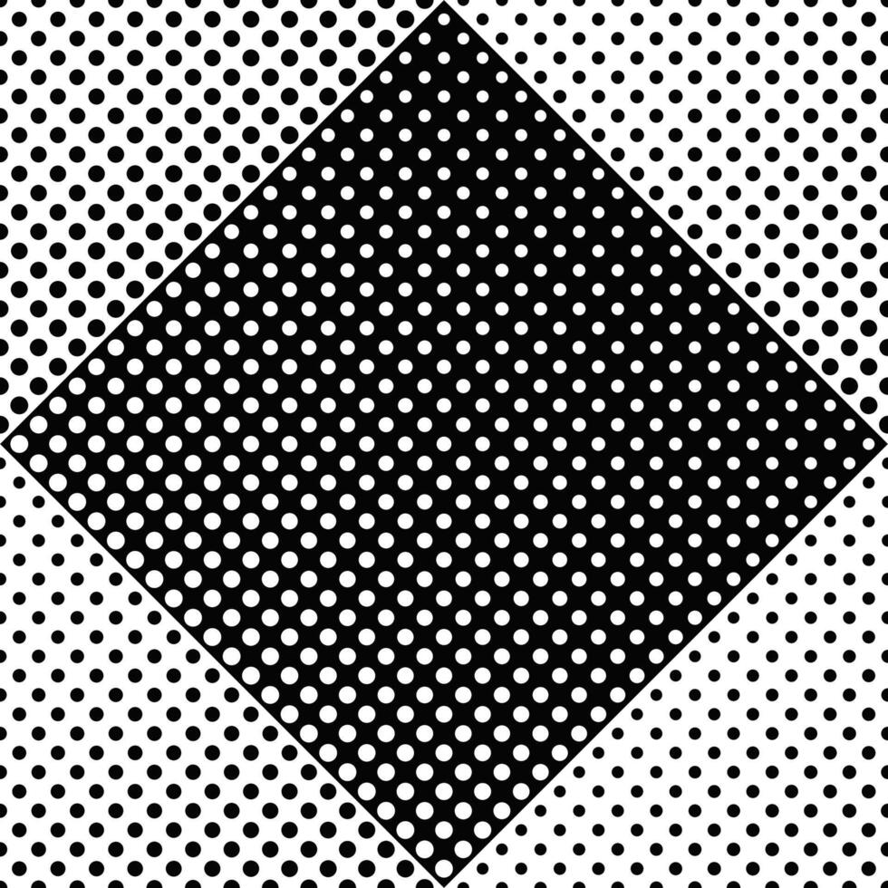 Seamless circle pattern background - black and white abstract vector graphic design