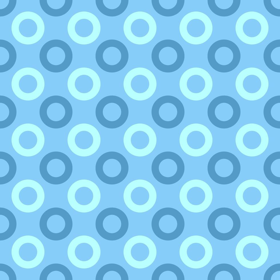 Seamless abstract circle pattern background design - cyan vector graphic
