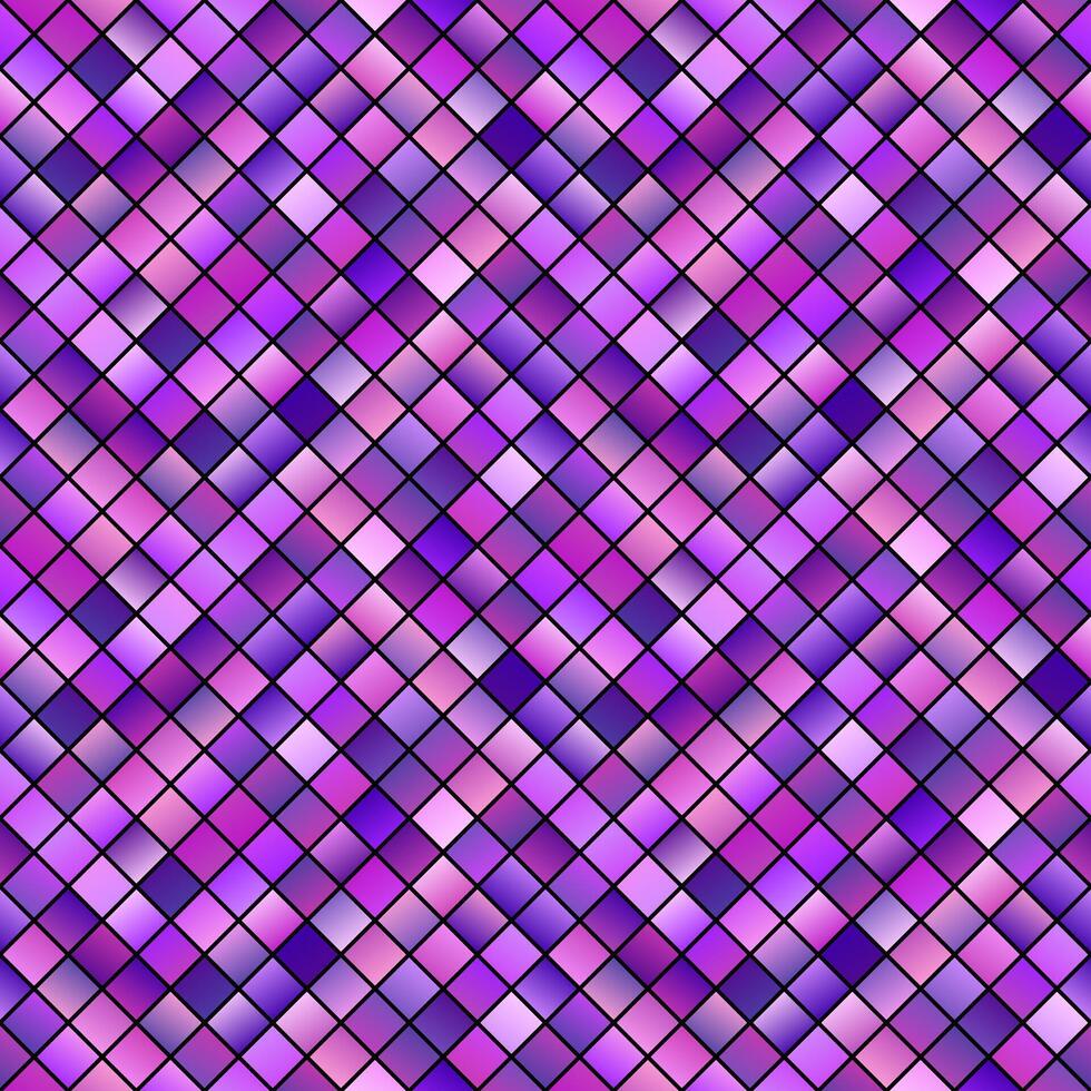 Geometrical seamless abstract gradient square pattern background - colorful vector design